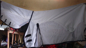 SELL SHOWオーストラリアチェックフードHORSEラグホワイトINドル8仕様280 Gsmコットンキャンバス夏 - Product Image 5