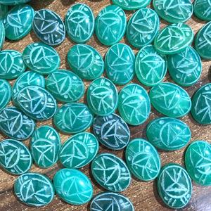 Certificado Natural verde ónix escarabajo IGI 15x20 MM cuarzo ovalado 20mm 8mm cuentas sueltas para fabricación de joyas precio al por mayor de fábrica - Product Image 5