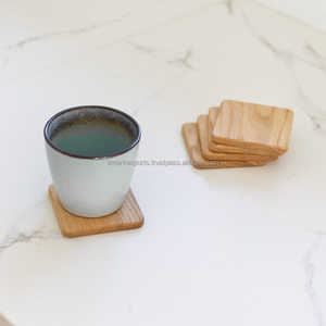 Posavasos de madera, elegantes tapetes para bebidas hechos a mano, textura Natural, decoración de mesa moderna, perfecto para servir comedor y regalar - Product Image 6