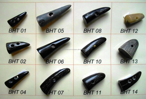 Botón de palanca de cuerno de búfalo natural brillante para abrigos Botones de vestido de calidad superior de Falak World Export - Product Image 2