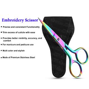Ciseaux de broderie en acier au manganèse à haute élasticité pour la vente en gros, grands ciseaux domestiques personnalisables avec logo - Product Image 5