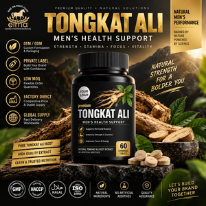 กาแฟขาวผสมตงกัตอาลีและโสมมาเลเซียสำหรับผู้ชาย กลิ่นหอมเข้มข้น กาแฟสำเร็จรูปแบบซอง รับผลิตแบรนด์ส่วนตัว (OEM) ขายส่ง - Product Image 1