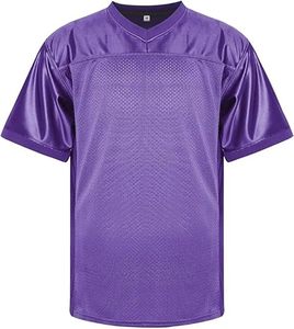 <b>Black</b> <b>White</b> American <b>Football</b> Jersey Unisex Short Plus Size Mesh Tee Number Custom Team Oversized Streetwear V Neck Sports - Product Image 1