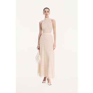 Abbigliamento <span class=keywords><strong>Alta</strong></span> Moda, Camicette da Donna ODM <span class=keywords><strong>MAIA</strong></span> FLORAL LACE TOP, Halter Casual, 92% Poliestere 8% Rayon, Eleganti Camicette Femminili - Product Image 3