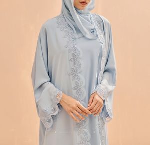 Best New Wholesale Kaftan Abaya Handmade Turkish Floor Length Long Sleeve Soft Breathable Fabric Loose Fit Casual Party Wear - Product Image 4