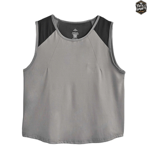Débardeur court personnalisé pour femme, color block, sans manches, gilet de sport, haut décontracté de fitness – Fabricant - Product Image 1