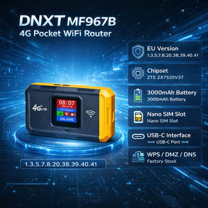 เราเตอร์พกพา DNXT wifi pocket WiFi6 300Mbps wifi 4g รองรับ WPS แบตเตอรี่ 3000mAh ใส่ซิมการ์ดได้ 4g ของแท้จากโรงงาน อุปกรณ์ wifi พกพาสำหรับการเดินทาง - Product Image 2