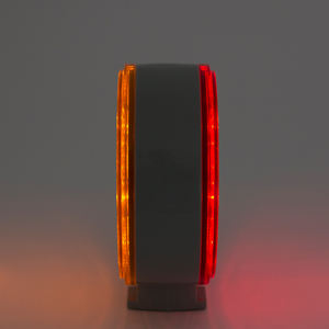 Feux de position LED double face ambre/rouge 20 LED pour camions lourds et remorques, montage sur goujon, feux de stationnement et de clignotement - Product Image 3