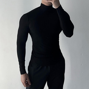 <b>Men</b>’s Slim Fit T-Shirt Fashionable Casual Short Sleeve Crew Neck Tee Comfortable <b>Stretch</b> Fabric Modern Slim Fitting Design - Product Image 1