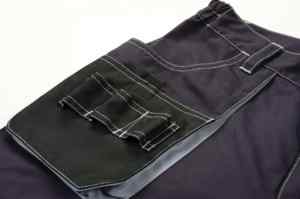 Pantalons de travail d'hiver écologiques pour hommes - Pantalons de sécurité imperméables et respirants en toile 100% coton biologique - Product Image 2