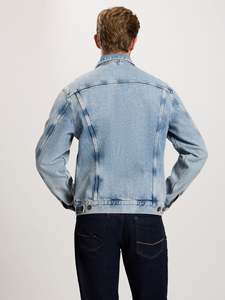 Custom Casual Streetwear Denim <b>Jackets</b> Men Ripped Frayed Flap Pocket Denim Jeans <b>Jacket</b> Men's Bicycle Fashion <b>Jacket</b> - Product Image 2