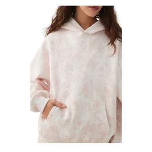 Sweat-shirt à capuche surdimensionné personnalisé pour femme, en coton molletonné, style tie-dye, pour la vente en gros et l'OEM - Product Image 3