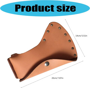 Étui de protection robuste en cuir pour hache, idéal pour le camping en extérieur et l'utilisation en cuisine - Product Image 5