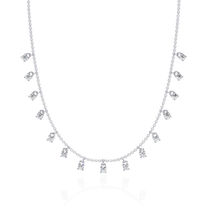 Brillante colgante de diamante cultivado en laboratorio, certificado por IGI, en oro amarillo, oro rosa, oro blanco o plata, color D E F, claridad VVS VS. - Product Image 1