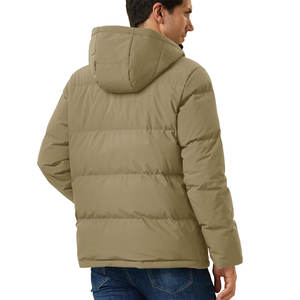 Vestes matelassées pour hommes de qualité supérieure, design personnalisé avec logo sur le devant, vêtements d'hiver respirants, col montant, imperméables, réversibles, vente en gros - Product Image 2