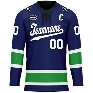 OEM Custom 100% Polyester Sublimation Printed Ice Hockey Uniform Pakistan Supplier Wholesale Export USA Buyers Team Jersey Bulk - Product Image 6