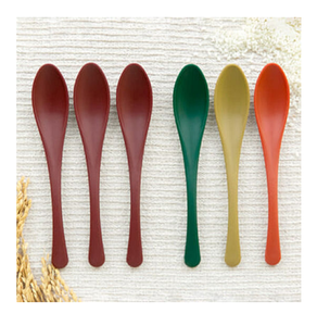 Cuchara de postre de resina colorida con producto hecho a mano para utensilios de cocina y vajilla de restaurantes, artículo al por mayor. - Product Image 1