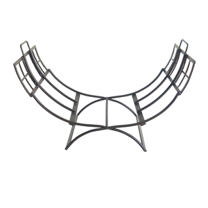 Soporte para Leña de Primera Calidad con Recubrimiento de Polvo Negro, para Interiores y Exteriores, Decoración para el Hogar, Conjuntos para Chimenea, Tamaño Personalizado - Product Image 1