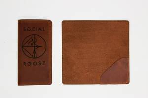 Porta Facturas de Cuero Genuino Hecho a Mano de Lujo, Resistente al Agua, para Bistro Bar LBH-0206, Venta al Por Mayor - Product Image 3