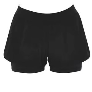 Shorts de Yoga para Mujer, Cintura Alta, Cierre con Cordón, Tela Oxford de Spandex/Algodón, Secado Rápido, Ecológicos, Impermeables, Anti-Transparencia - Product Image 5