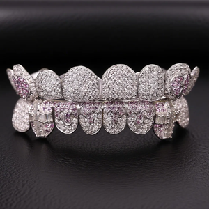 Grillz en Moissanite Éclatante en Argent Sterling – Bijoux de Dents Personnalisés pour Hommes et Femmes – Design Tendance - Product Image 5
