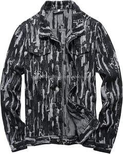 Chaquetas Vaqueras de Invierno con Cuello Alto para Hombre, Marca Boomletcorp, las Más Populares, Color Negro Cómodo con Estilo Desgarrado, Alta Calidad - Product Image 1
