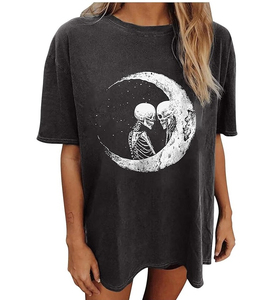 Camisetas Personalizadas de Alta Calidad 100% Algodón para Mujer, Impresión DTG, Camisetas Gruesas, Impresión DTG Personalizada - Product Image 1