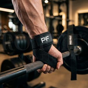 Sangles de musculation robustes avec rembourrage de protection pour les poignets, en coton et nylon, pour soulevé de terre, entraînement en salle de sport, fitness, OEM ODM - Product Image 3