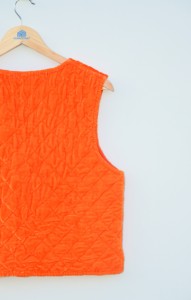 Gilet matelassé léger 100 % coton velours pour femme, sans manches, avec poche avant, élégant, pour superposer, cadeau, décontracté, motif floral - Product Image 2