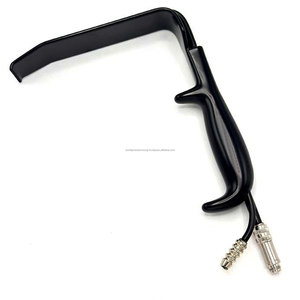 ชุดเครื่องมือผ่าตัดเต้านมแบบใช้ซ้ำได้ WPS Fiber Optic Tebbetts Breast Retractor สีดำ ฉนวนกันความร้อน พร้อมไฟส่องสว่าง ทำจากสแตนเลสสตีล สำหรับศัลยกรรมตกแต่งเต้านม - Product Image 1