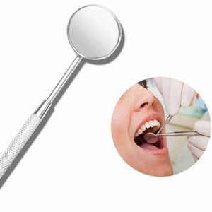Miroir buccal dentaire manuel en acier inoxydable, poignée ergonomique, instrument dentaire chirurgical de haute qualité, certifié CE, cliniques - Product Image 3