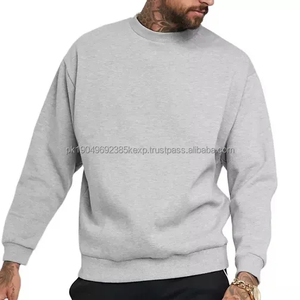 Venta al por mayor gris Sudadera Hombre grueso cuello redondo sudaderas para hombres Sudadera estampada manga completa de Pakistán - Product Image 4