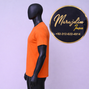 T-shirt respirant en toile 100 % coton délavé à l'acide, coupe classique, 300 grammes, pour homme - Product Image 3