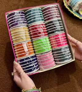 Velvet <b>Glass</b> <b>Bangles</b> & Girls Top Manufacturer Made <b>Glass</b> Churiyan Sets With OEM ODM Service - Product Image 3