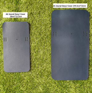 Protège-cahier A6 en cuir de vachette Grand Blue, artisanal, en cuir tanné, couverture de carnet, papeterie de direction, organiseurs de voyage - Product Image 6