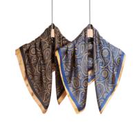 Foulard carré en soie multifonctionnel uni décontracté pour femme, bandana, accessoire respirant et durable à porter toute l'année