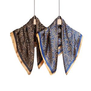 Foulard carré en soie multifonctionnel uni décontracté pour femme, bandana, accessoire respirant et durable à porter toute l'année - Product Image 6