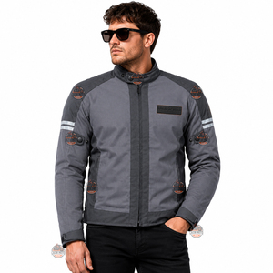 Chaqueta de malla protectora para motocicleta para hombre, chaqueta textil de verano para turismo con bolsillos para protectores - Product Image 2