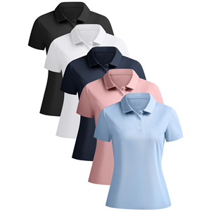 Lightweight Linen Womens Polo Shirts Breathable Short Sleeve Summer Shirt For Ladies Relaxed Fit Casual Beach And Street Wear - Product Image 1