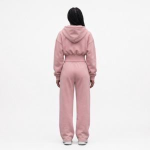 Sudadera con Capucha Corta para Mujer, Sudadera de Forro Polar, Corte Regular, Manga Larga, Ropa Deportiva para Otoño e Invierno - Product Image 4