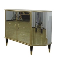Armario de lujo con espejo para sala de estar o paneles de vidrio, función de Buffet, comedor, muebles para el hogar de estilo veneciano