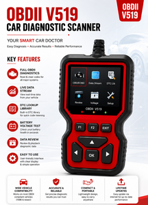 Outil de diagnostic automobile V519 ELM327 OBD 2 OBDIi OBD2 Outils de diagnostic automobile Fonctionnalités complètes OBDII - Product Image 4