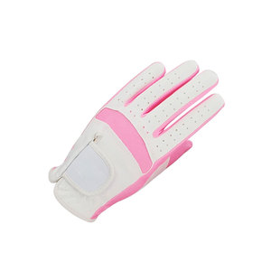 Gants de golf en tissu respirant et doux pour enfants, couleur rose, pour la main gauche, pour golfeurs juniors, 1 pièce - Product Image 2