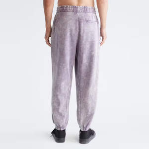 Pantalones de chándal casuales ligeros de corte holgado para hombre, con lavado ácido desgastado, estilo jogger, de pierna ancha, doble cintura y corte acampanado - Product Image 6