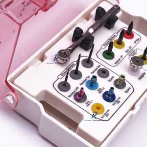 Kit de Extracción Dental Completo, Fresas con Recubrimiento de Diamante, Juego de Instrumentos Quirúrgicos Manuales de Acero Inoxidable Reutilizables, Ergonómicos, para Implantes, con Certificación CE - Product Image 6