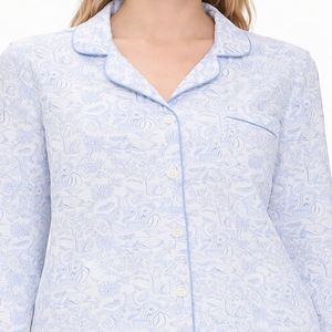 Women's Eco-Friendly Soft Pyjama's Set Turtleneck Plaid Print Thermal Breathable Elastic Waist 2-Piece Woven Fabric Sleepwear - Product Image 5