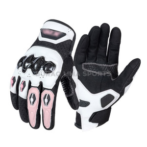 Gants de moto en cuir personnalisés avec fibre de carbone, imperméables, pour l'hiver, à doigts entiers, pour la course - Unisexe BURAQ MMA SPORTS - Product Image 2
