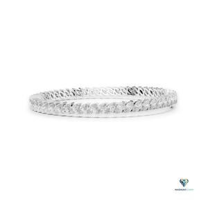 8.40 CT White <b>Gold</b> Marquise Lab Grown Diamond Bracelet in 18K <b>Solid</b> <b>Gold</b>, 7 Inch Statement Tennis Bracelet - Product Image 2