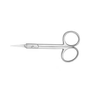 Stainless Steel Right-Handed <b>Cuticle</b> <b>Scissors</b> Straight Sharp Blade Round Handle Durable Manicure Tool for Adults with Nail Art - Product Image 5