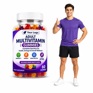 Multivitamines pour adultes, soins de santé naturels, gommes à mâcher moelleuses au goût de fruits, options d'emballage modernes, personnalisation de la marque, détaillants - Product Image 1
